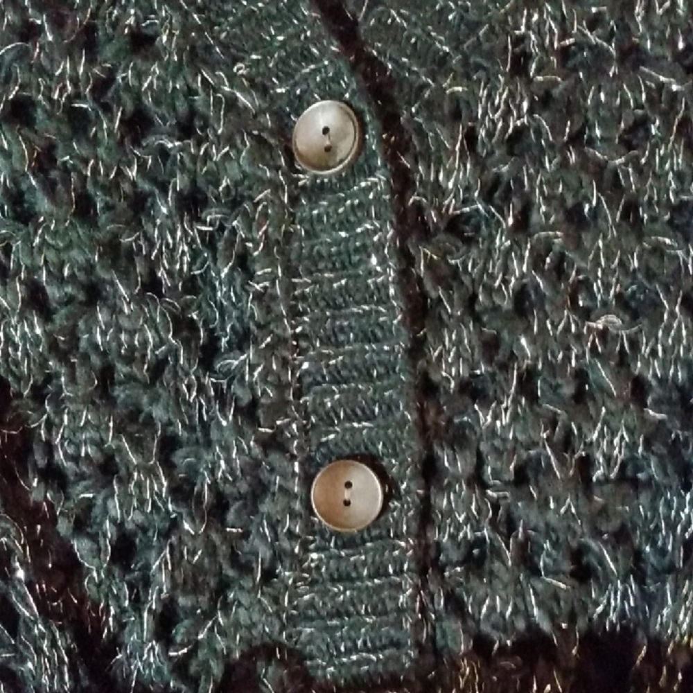 Maurices Dark Green Open-Knit Cardigan - Picture 4 of 6